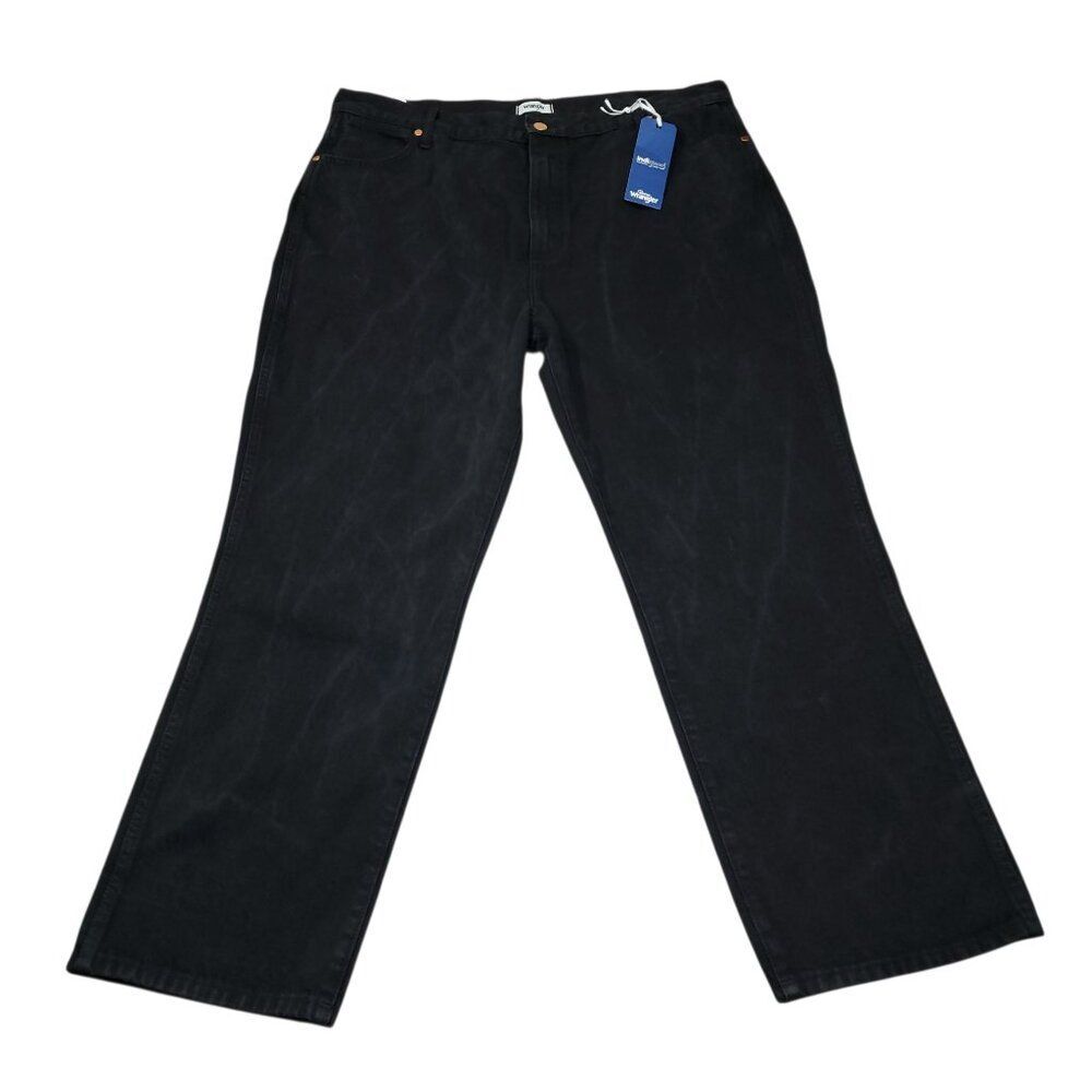 Wrangler Wild West 603 High Rise Straight Jeans Black Size 35x28 Cropped